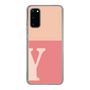 スリムプロテクションケース［ オリジナル - initial two tone - Y pink ］