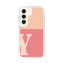 スリムプロテクションケース［ オリジナル - initial two tone - Y pink ］