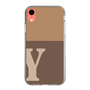 スリムプロテクションケース［ オリジナル - initial two tone - Y brown ］