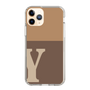 スリムプロテクションケース［ オリジナル - initial two tone - Y brown ］