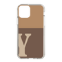 スリムプロテクションケース［ オリジナル - initial two tone - Y brown ］