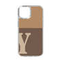 スリムプロテクションケース［ オリジナル - initial two tone - Y brown ］