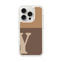 スリムプロテクションケース［ オリジナル - initial two tone - Y brown ］