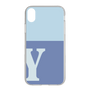 スリムプロテクションケース［ オリジナル - initial two tone - Y blue ］