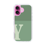 スリムプロテクションケース［ オリジナル - initial two tone - Y green ］