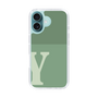 スリムプロテクションケース［ オリジナル - initial two tone - Y green ］