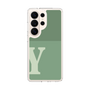 スリムプロテクションケース［ オリジナル - initial two tone - Y green ］
