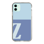 スリムプロテクションケース［ オリジナル - initial two tone - Z blue ］