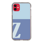 スリムプロテクションケース［ オリジナル - initial two tone - Z blue ］
