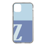 スリムプロテクションケース［ オリジナル - initial two tone - Z blue ］