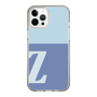 スリムプロテクションケース［ オリジナル - initial two tone - Z blue ］