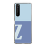 スリムプロテクションケース［ オリジナル - initial two tone - Z blue ］