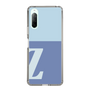 スリムプロテクションケース［ オリジナル - initial two tone - Z blue ］