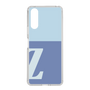 スリムプロテクションケース［ オリジナル - initial two tone - Z blue ］