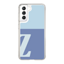 スリムプロテクションケース［ オリジナル - initial two tone - Z blue ］