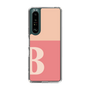 スリムプロテクションケース［ オリジナル - initial two tone - B pink ］