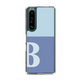 スリムプロテクションケース［ オリジナル - initial two tone - B blue ］