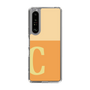 スリムプロテクションケース［ オリジナル - initial two tone - C orange ］