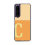 スリムプロテクションケース［ オリジナル - initial two tone - C orange ］