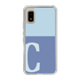 スリムプロテクションケース［ オリジナル - initial two tone - C blue ］
