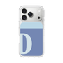スリムプロテクションケース［ オリジナル - initial two tone - D blue ］