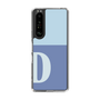 スリムプロテクションケース［ オリジナル - initial two tone - D blue ］