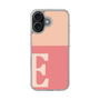 スリムプロテクションケース［ オリジナル - initial two tone - E pink ］