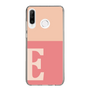スリムプロテクションケース［ オリジナル - initial two tone - E pink ］