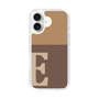 スリムプロテクションケース［ オリジナル - initial two tone - E brown ］