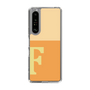 スリムプロテクションケース［ オリジナル - initial two tone - F orange ］