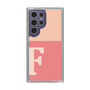 スリムプロテクションケース［ オリジナル - initial two tone - F pink ］