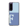 スリムプロテクションケース［ オリジナル - initial two tone - F blue ］