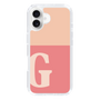 スリムプロテクションケース［ オリジナル - initial two tone - G pink ］