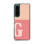 スリムプロテクションケース［ オリジナル - initial two tone - G pink ］