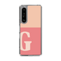 スリムプロテクションケース［ オリジナル - initial two tone - G pink ］
