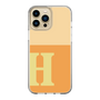 スリムプロテクションケース［ オリジナル - initial two tone - H orange ］