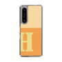 スリムプロテクションケース［ オリジナル - initial two tone - H orange ］