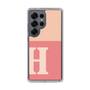 スリムプロテクションケース［ オリジナル - initial two tone - H pink ］