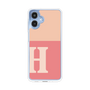 スリムプロテクションケース［ オリジナル - initial two tone - H pink ］