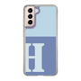スリムプロテクションケース［ オリジナル - initial two tone - H blue ］