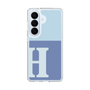 スリムプロテクションケース［ オリジナル - initial two tone - H blue ］