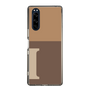 スリムプロテクションケース［ オリジナル - initial two tone - I brown ］