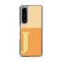 スリムプロテクションケース［ オリジナル - initial two tone - J orange ］