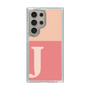 スリムプロテクションケース［ オリジナル - initial two tone - J pink ］