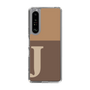 スリムプロテクションケース［ オリジナル - initial two tone - J brown ］