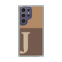 スリムプロテクションケース［ オリジナル - initial two tone - J brown ］