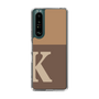 スリムプロテクションケース［ オリジナル - initial two tone - K brown ］