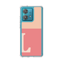 スリムプロテクションケース［ オリジナル - initial two tone - L pink ］