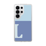 スリムプロテクションケース［ オリジナル - initial two tone - L blue ］
