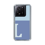 スリムプロテクションケース［ オリジナル - initial two tone - L blue ］